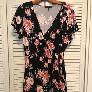 Floral wrap dress